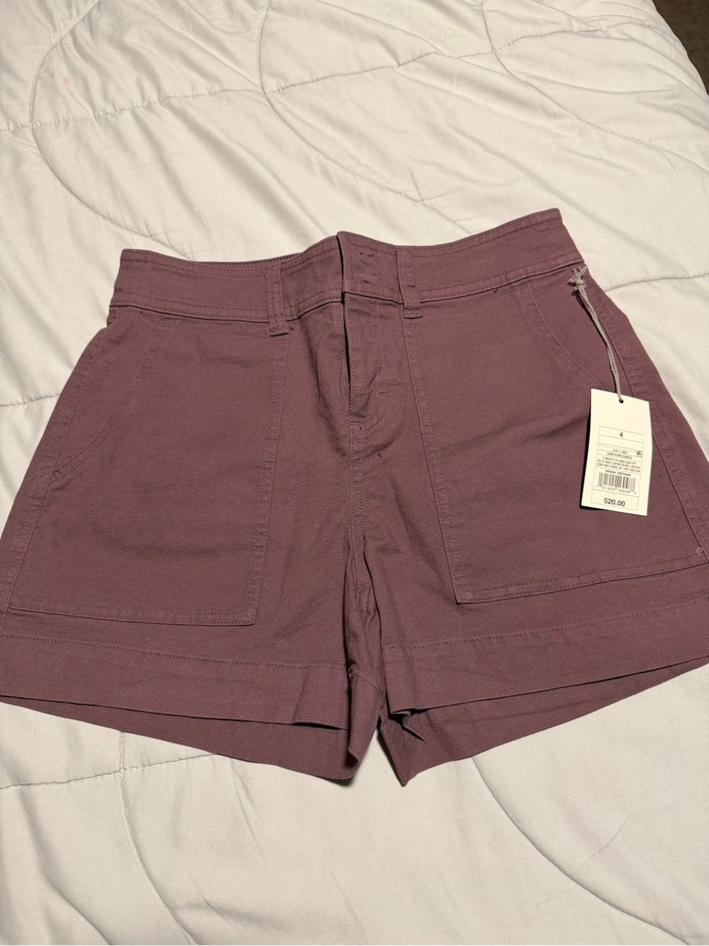 Target Women's High-Waist Shorts in Mauve Plum